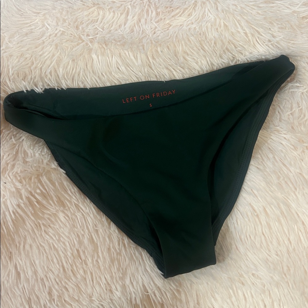 Left On Friday Palm Green Wear To Bikini Bottom - Small